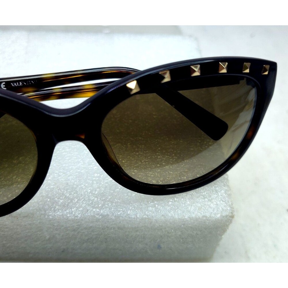 Vintage Valentino S215 Tortoise Shell Sunglasses w Bling 58-14-130mm Made Italy - Picture 16 of 16